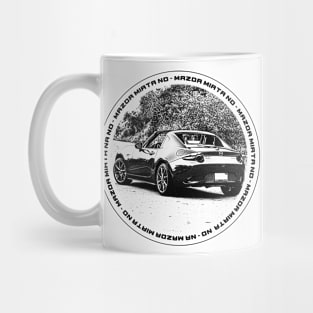 Mazda Miata MX-5 ND Black 'N White 4 Mug